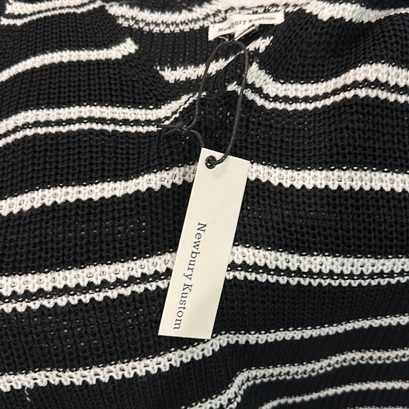 DON'T WORRY KNIT TANK TOP - BLACK SZ SM - Picture 3 of 3